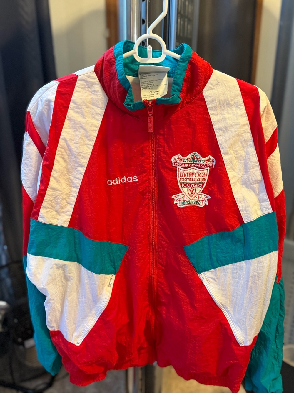 🔴 Liverpool FC 100-Year Anniversary Windbreaker (1892–1992) 🔴